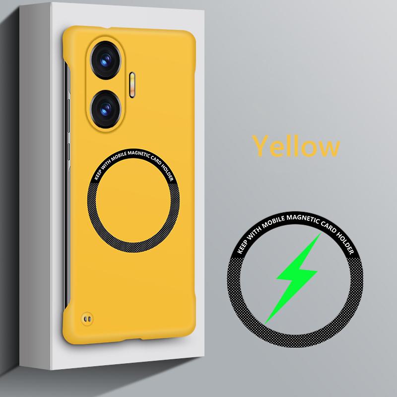 

Безрамочный Магнитный Тонкий Чехол для Magsafe для Xiaomi Poco F7 PocoF7 5G Беспроводная Зарядка Жесткая Задняя Крышка Poco F7