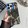 Print Camouflage Pattern Phone Case For iPhone 13 14 11 12 15 16 Pro Max Plus X XR XS Mini Colored Silver Protect IMD Hard Cover