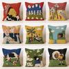 Abstract Art Illustration Pillows   Living Room Pillows, Vintage-Style Sofa Cushions, Multifunctional Car Pillows