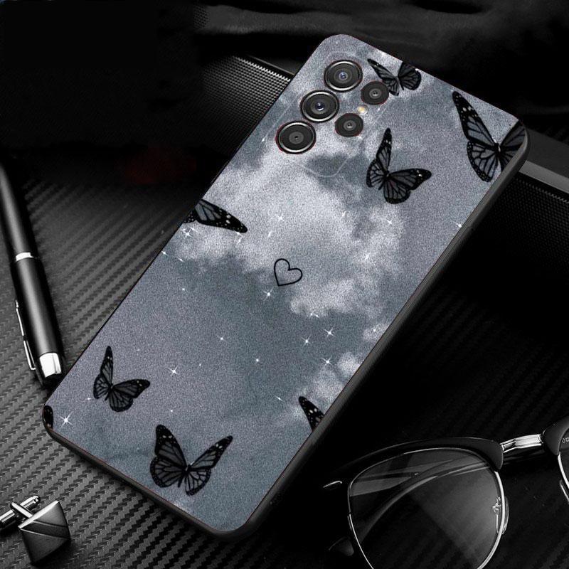 Purple Pink Butterfly Phone Case For Samsung Galaxy S26 S25 S24 S23 S22 Ultra S23 S22 S25 Plus S24 FE S26Edge