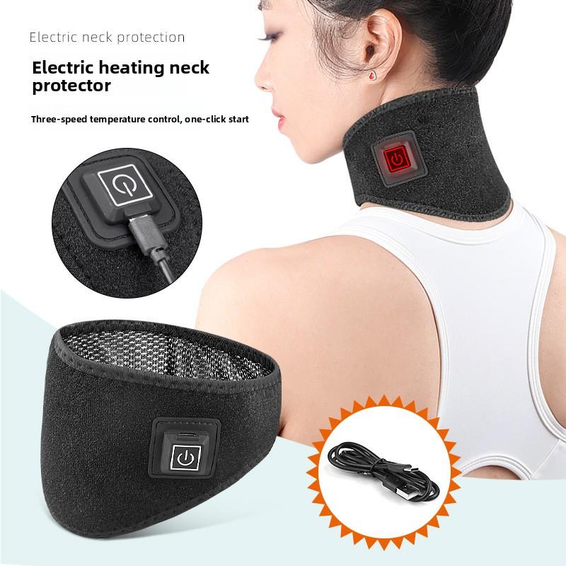 Binchi Health Technology Black Electric Neck Protection, Charging, Heating Neck Protection, Hot Compress, Adjustable Usb Three-Speed Controllable Neck Warmer