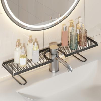 Wasserhahnhalter U-förmig Große Kapazität Design Organizer Ohne Bohren Wasserdicht Rostfrei Ablagekorb
