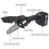 1200W 4 Inches Mini Electric Chain Saw Woodworking Purning Garden Logging Power Tools Adapt to Battery 288Vf
