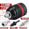 4Pcs Heavy Duty Metal Drill Chuck Adapter Set With Universal Adapters Fits Multiple Power Tools For Diy Woodworking Projects