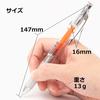 Pentel Ballpoint Pen Gel Ink Energel Infree 0.5mm Clear Shaft XBLN75TL-F Orange 5 Pieces