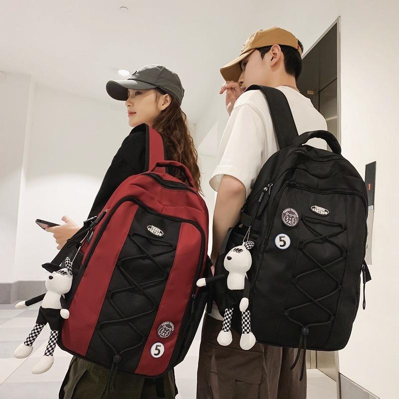 The New Schoolbag Is High-value, Fresh and Sweet Backpack, Couple Simple and Lightweight Travel Large-capacity Backpack.