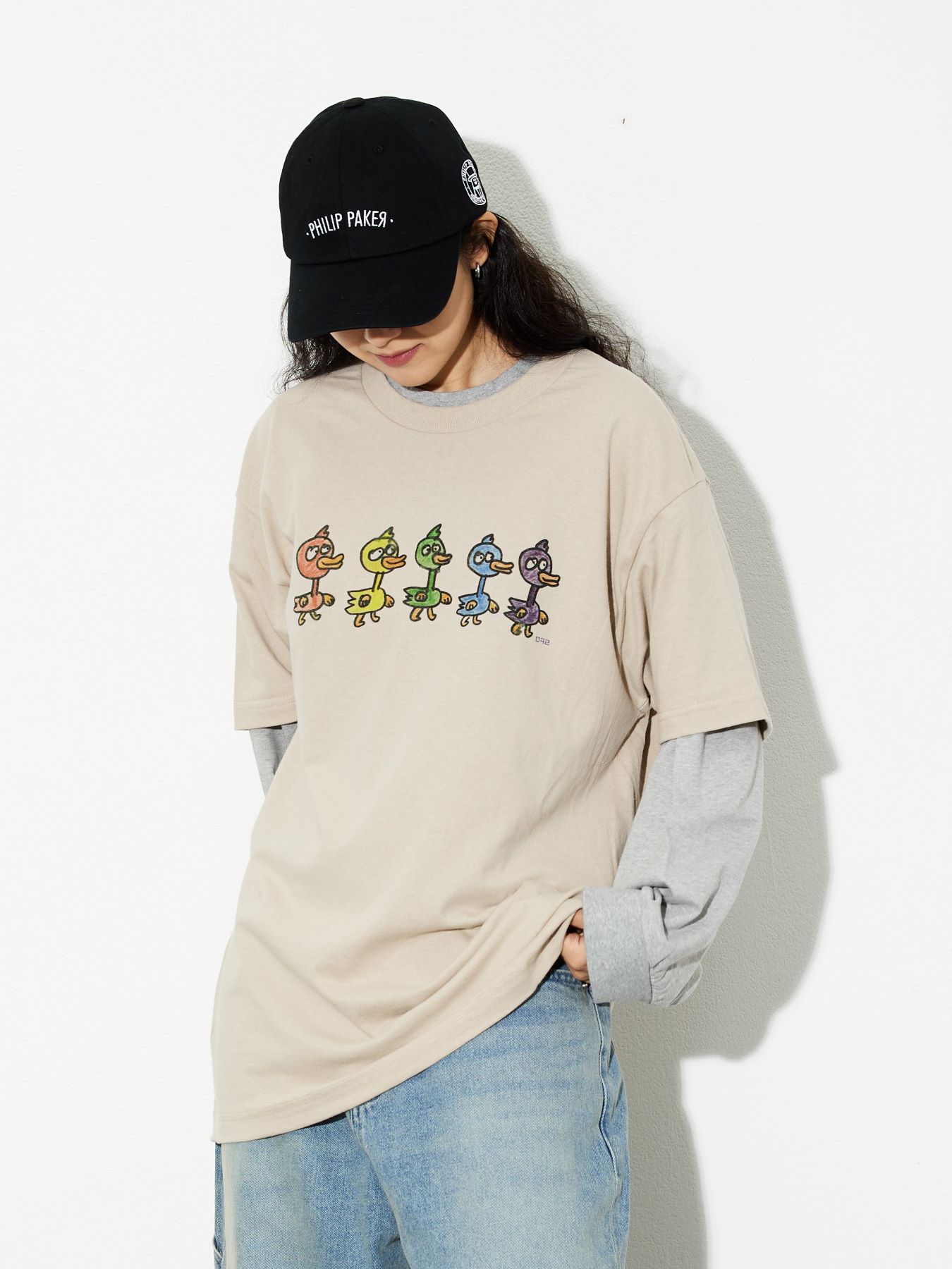 Philip Paker Mcl Ugly Duck Short Sleeve T-Shirt Light Beige Beige/Xl