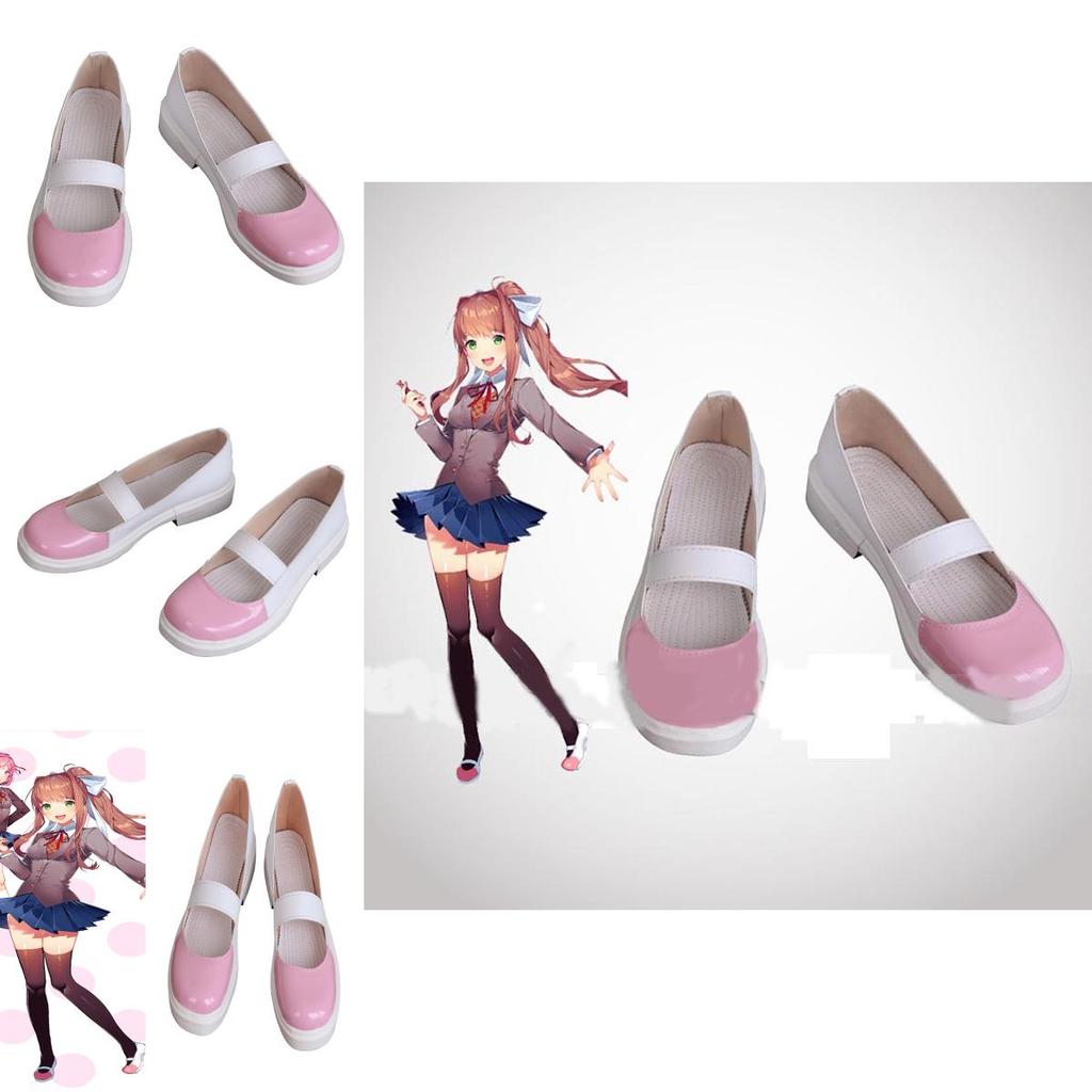 Hochwertige Doki Doki Literature Club Monika Cosplay-Schuhe für Damen
