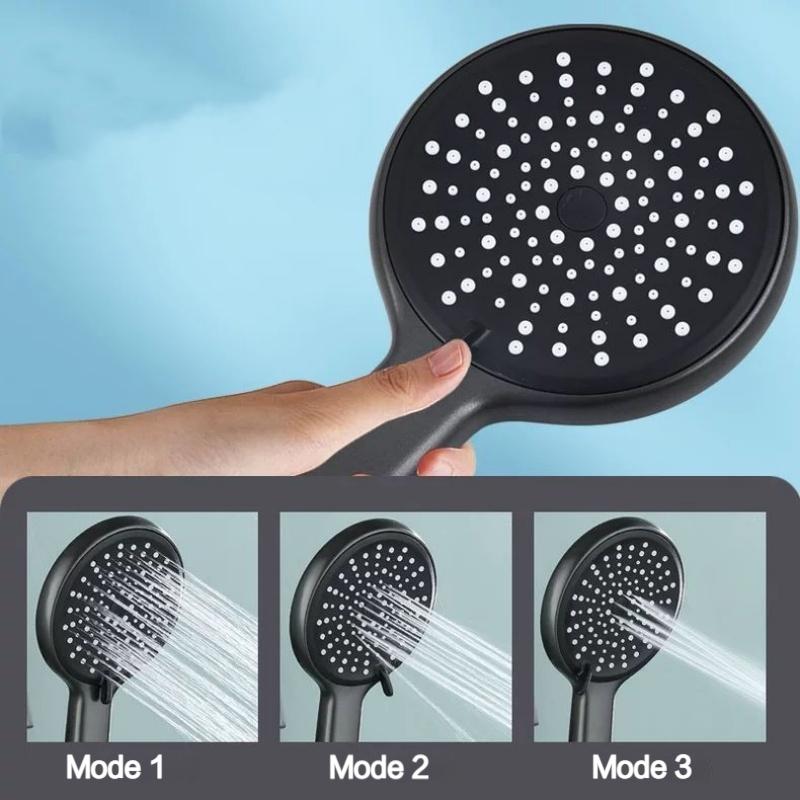 Ensemble de Douche de Salle de Bain 3 Fonctions Robinet de Douche Mélangeur Chaud Froid de Salle de Bain Ensemble Complet Système de Robinet de Douche à Effet Pluie Montage Mural