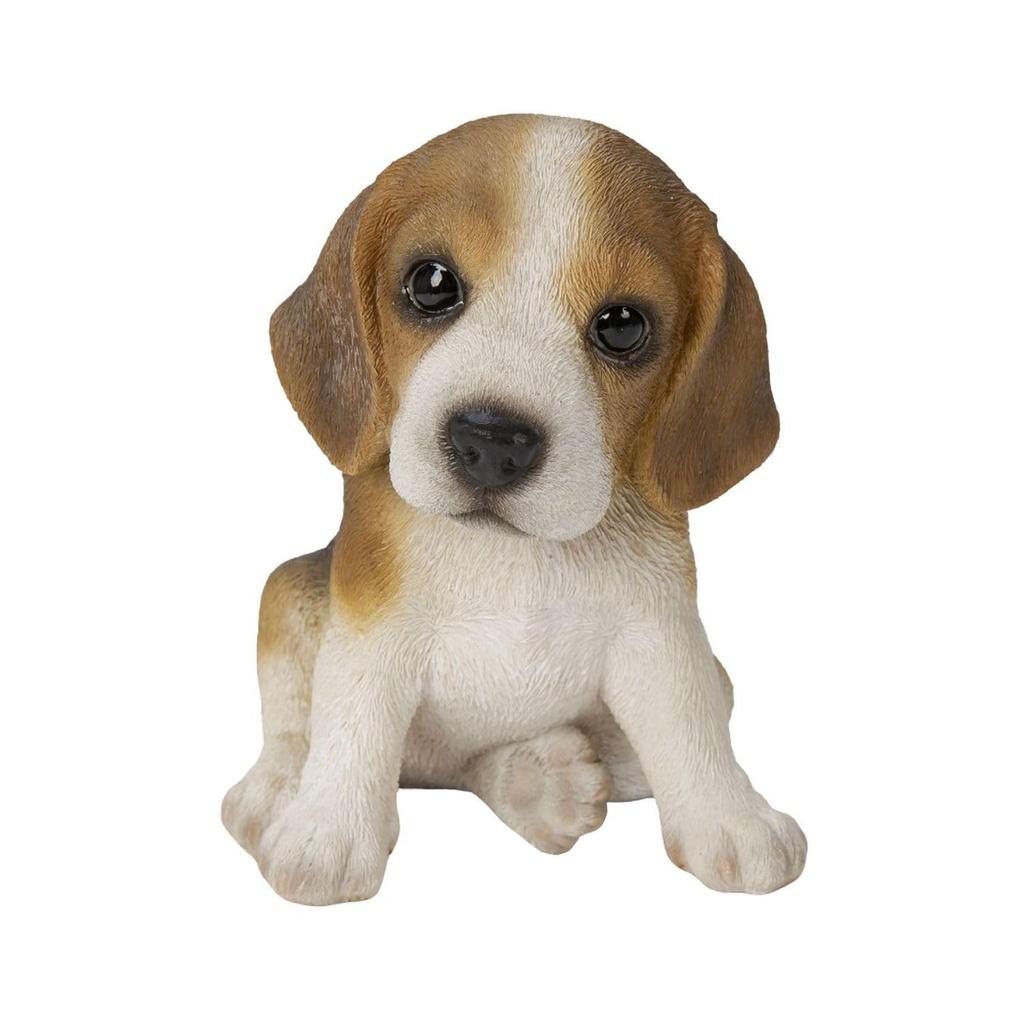 Ubia Sitting Beagle 13 x 9.2 x 12cm Doll Figurine Ornament Animal Garden Decoration Dog H16236