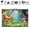 1 Magical Forest Photography Background Polyester Fabric Fairy Tale Fairyland Scene Home Decoration Photography Props