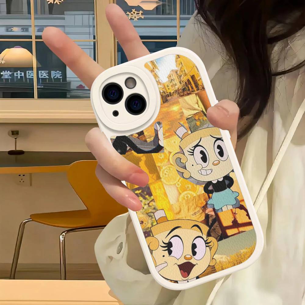 

Popular Animation C-Cuphead S-Show Phone Case Hard Leather For IPhone 14 13 16 Mini 15 14 11 12 Pro Max Plus Fundas iPhone 14 pro
