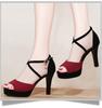Summer New Women's Heel Sandals Thin Heel One-word Buckle Trend Fashion Women's Shoes