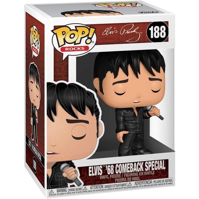 Figurine Funko Pop! Rocks: Elvis - '68 Comeback Special