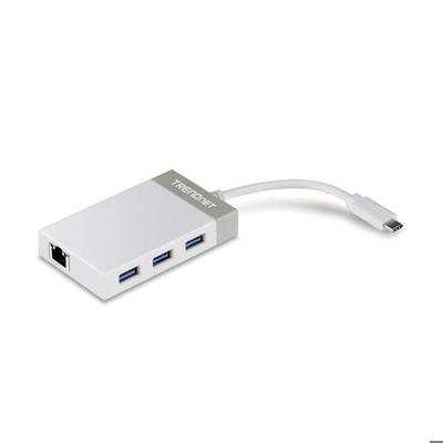 USB/Ethernet-Hub - TRENDnet - TUC-ETGH3 - USB Typ C - 3 USB 3.0 Ports - 1 RJ-45 Port