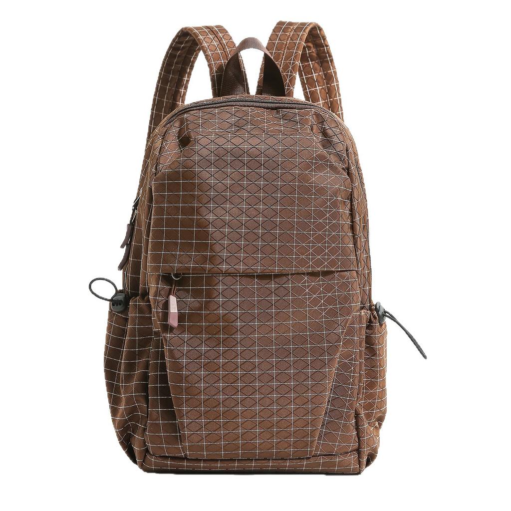 Schoolbag wholesale student backpack ins Harajuku trendy cool plaid multi-functional neutral literary small fresh women's backpack