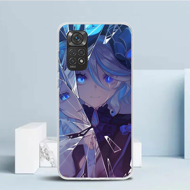 Genshin Impact Furina Soft Cover for Xiaomi Redmi Note 15 14 13 12 Pro Plus Phone Case 14S 11S 11T 11E 10S 10 4G Pattern Shell R