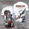Summer New Vintage Resident Evil 3d Print T-shirt Men Women Fashion Hip Hop Plus Size Streetwear Short Sleeve Tops Tees Kids