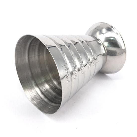 75ML Measuring Cup 3 Capacity Units Clear Scales Stable Base Non-slip Body Large-Capacity Hollow Bottom Mirror Shaker Cup Kitchen Gadget