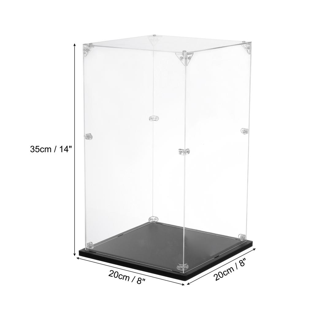 Acrylic Display Case Clear Display Box Show Case Assemble Dustproof Display Box Storage Organizer for Collectibles Action Figure