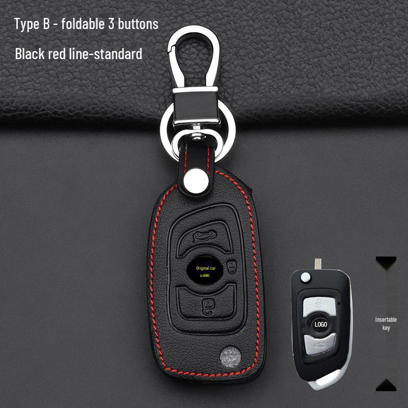 Schlüsselabdeckung geeignet für Zhonghua V3, V7, H530, H330, V5 Brilliance Auto-Schlüsselschutztasche mit Schnalle.