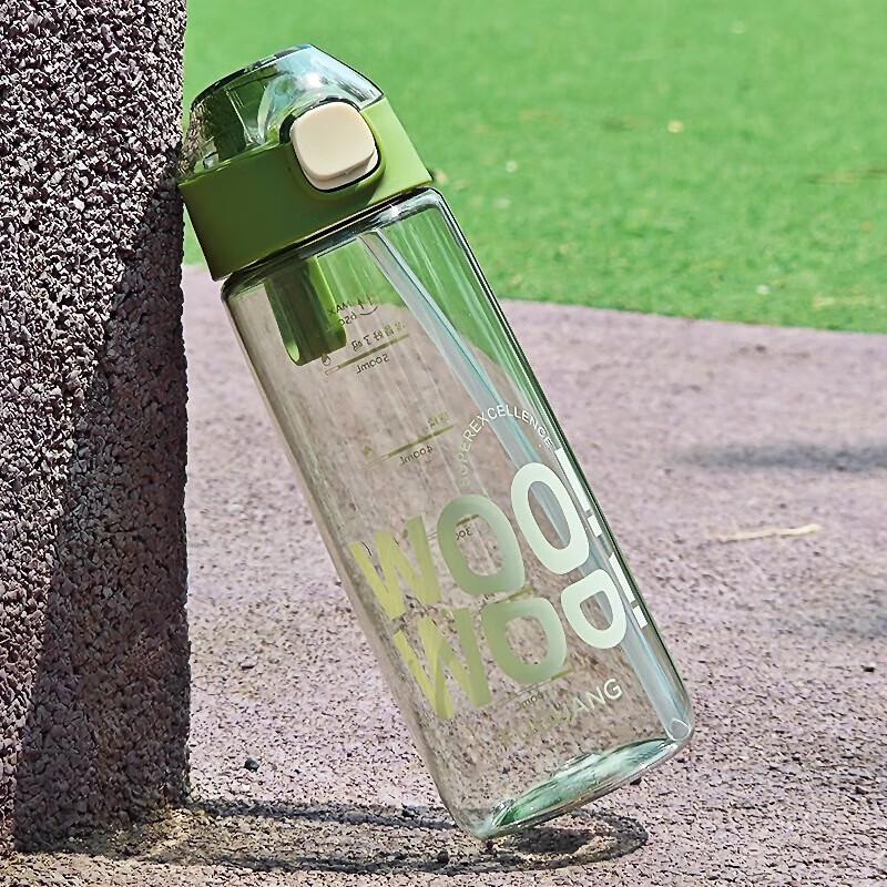 Fuguang PC Sports Water Bottle with Straw