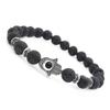 European & American Style 8MM Volcanic Rock Fatima Hand Bracelet