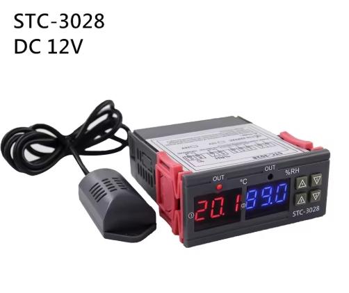 STC-1000 STC-3028 12V 24V 220V Cyfrowy Termostat Termometr Higrometr Regulator Temperatury i Wilgotności