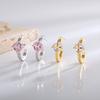 Gold Earrings Women's Spring and Summer 2025 New Trendy Earrings Light Luxury Niche Earrings High-end Stud Earrings Combination