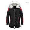High Quality Winter Fur Hoodie Jacket Long Coat Thick Waterproof Jackets Men Outerwear Down Jacket