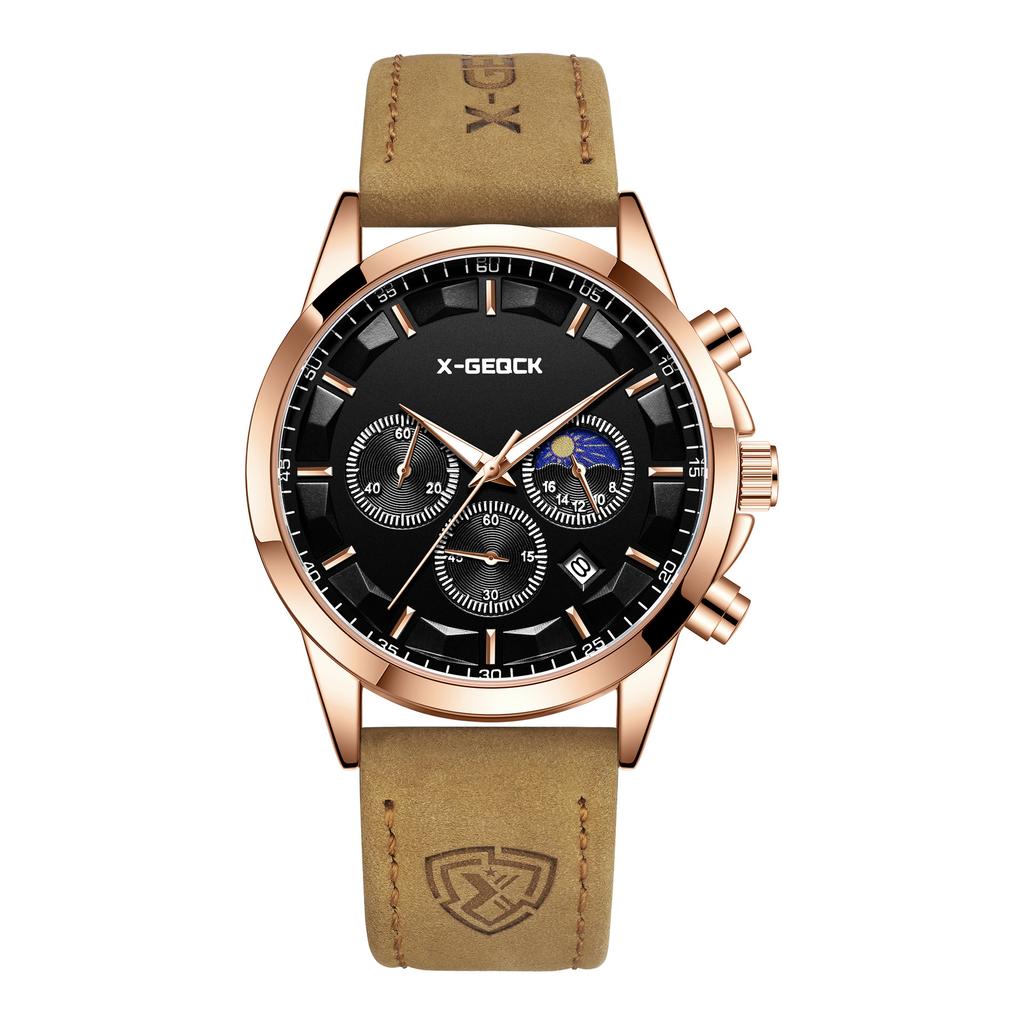 Waterproof Men'S Watch Multifunctional Fashion Quartz Watch