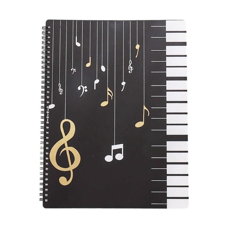 60 Pages Sheet Music Folder File Organizer Paper Document Storage Organizer for Office Documents Storage Holder Bag