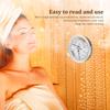 Sauna Hygrometer Thermometer Aluminum Wall Mounted Sauna Temperature Gauge 2 In 1 High Precision Indoor Hygrometer Thermometer