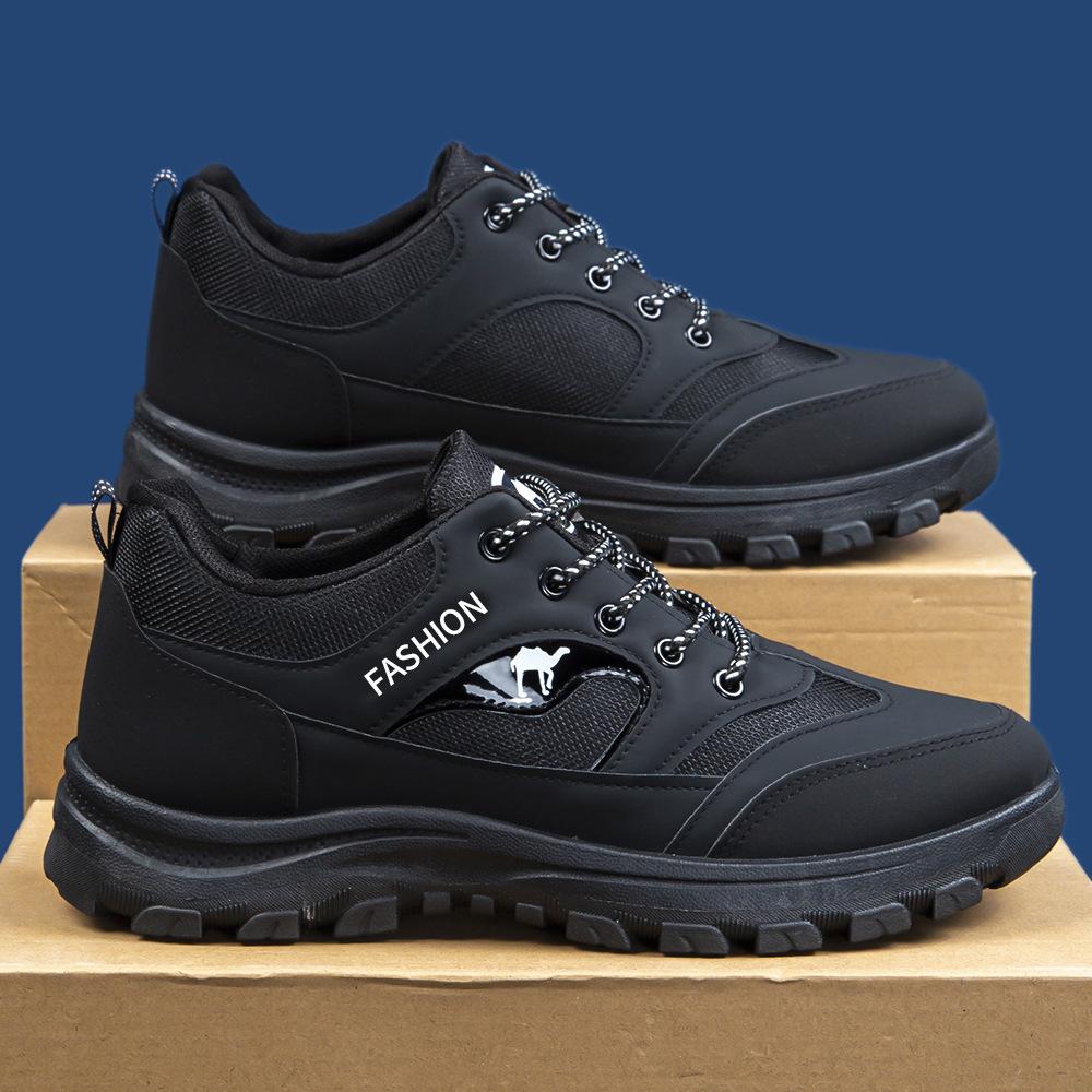 Large size four-season hiking shoes breathable sports shoes medium cotton shoes walking casual shoes