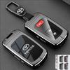 Zinc Alloy Key Cover for Toyota Vitz Camry Corolla RAV4 Highlander Avalon Yaris L - Replacement Key Case for Zihao ZixuanYOTA Yi LH5