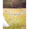 Wedding Banner Decorations Just Married Paper Wedding Garland Supplies Proposal Engagement Signs Outdoor Party Bride's Room Photp Prop Decorations