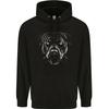 A Monochrome Pitbull Dog hoodie-Casual Pullover Sweatshirt