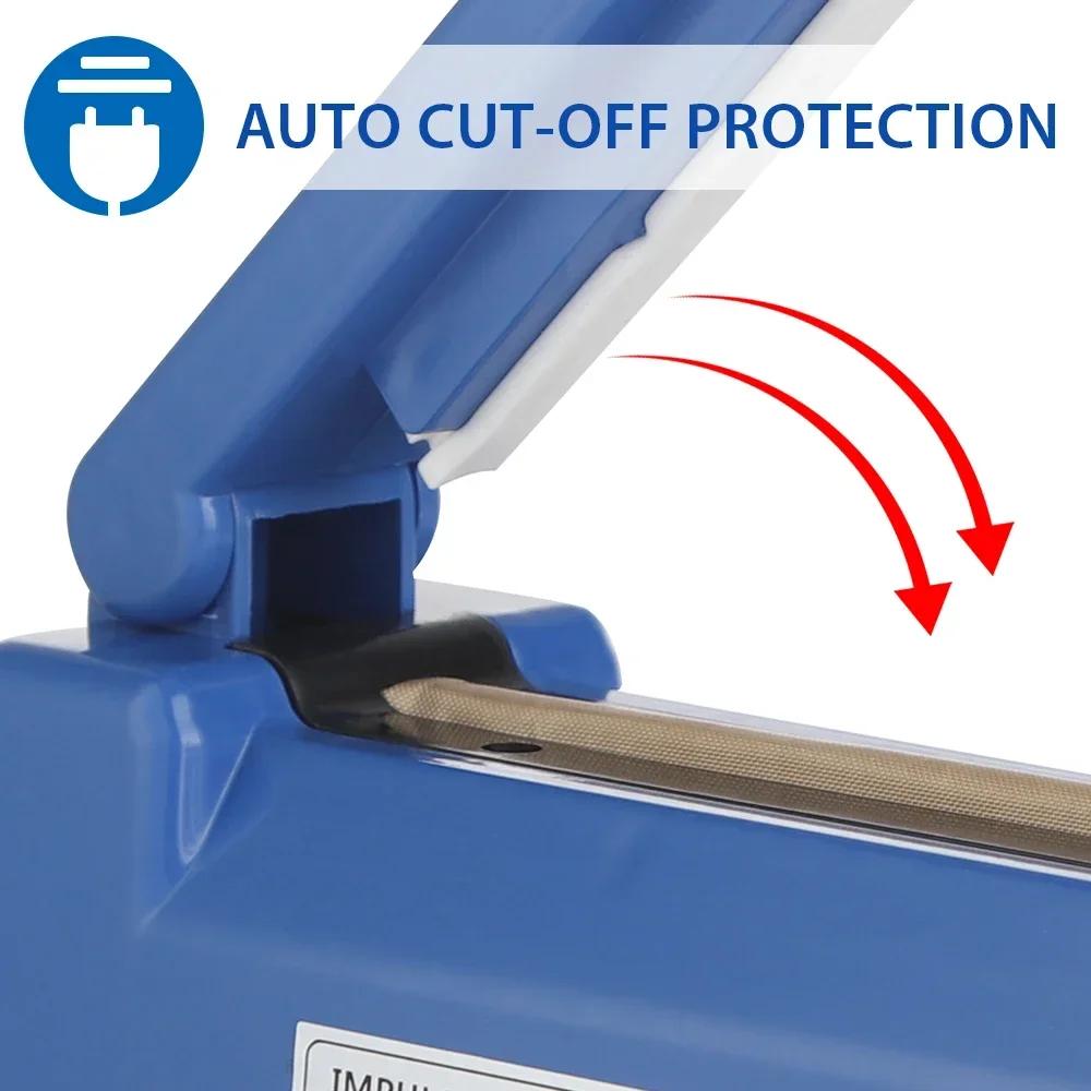 Impulse Sealer Manual Heat Sealer Machine for 8 Inch Plastic Bags Shrink Wrap Bag Sealers Vacuum Sealer Packaging Machine Food