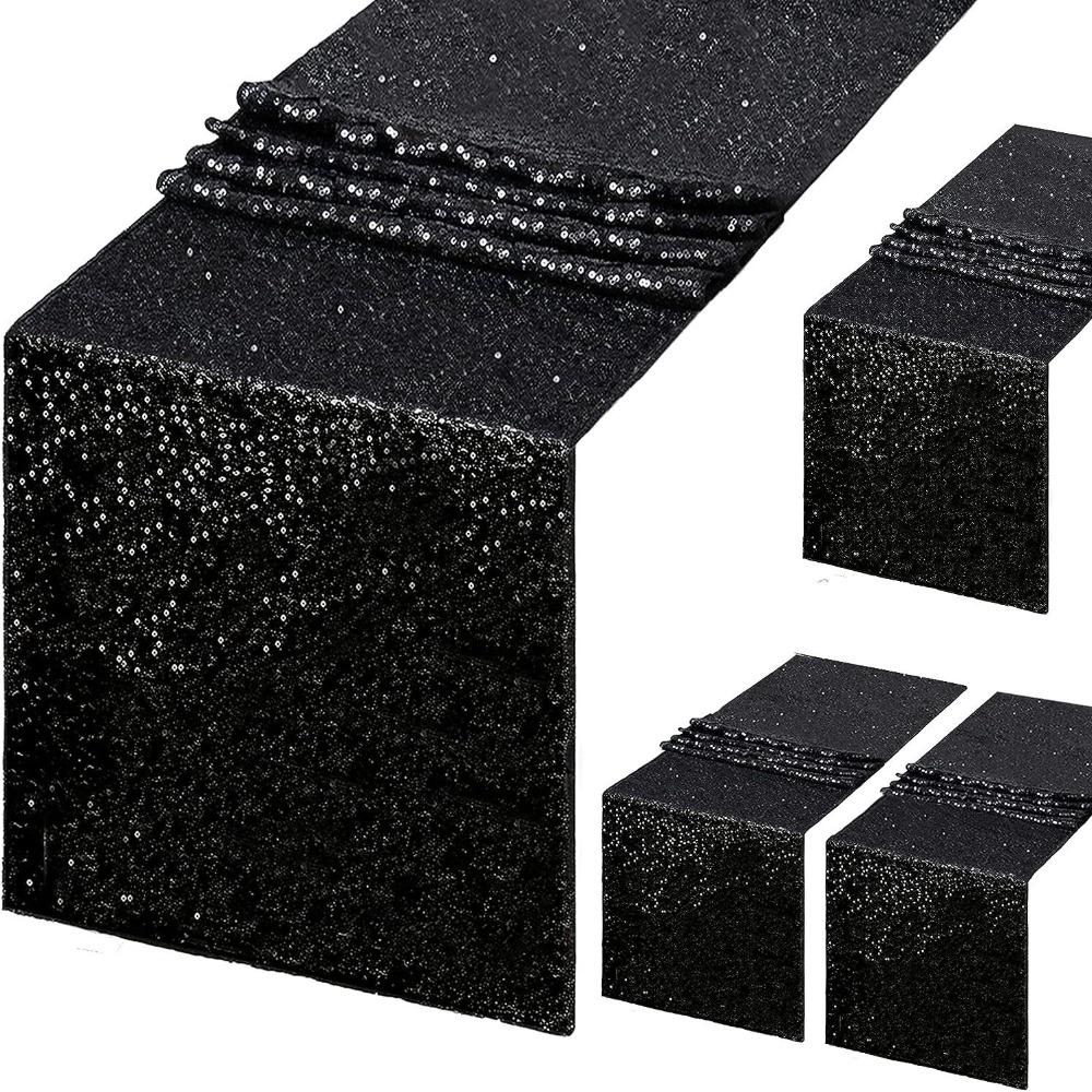 Glitzer Pailletten Tischläufer Rechteckige Tischdekoration Glitzernde Tischdecke Hotel
