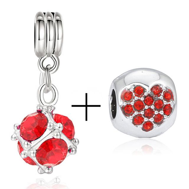 2 teile/los Hohe Qualität Kristall Herz & Lippen & Lippenstift Charme Anhänger Fit Diy Marke Armband Neckce Für Frauen Männer schmuck Machen