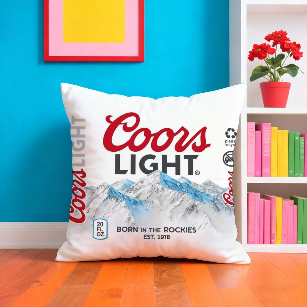 Klassische C-Coors Kissenhülle Plüschstoff Weich Doppelseitig Bedruckt Sofa Warm Winter Zuhause Geschenk Kissenbezug