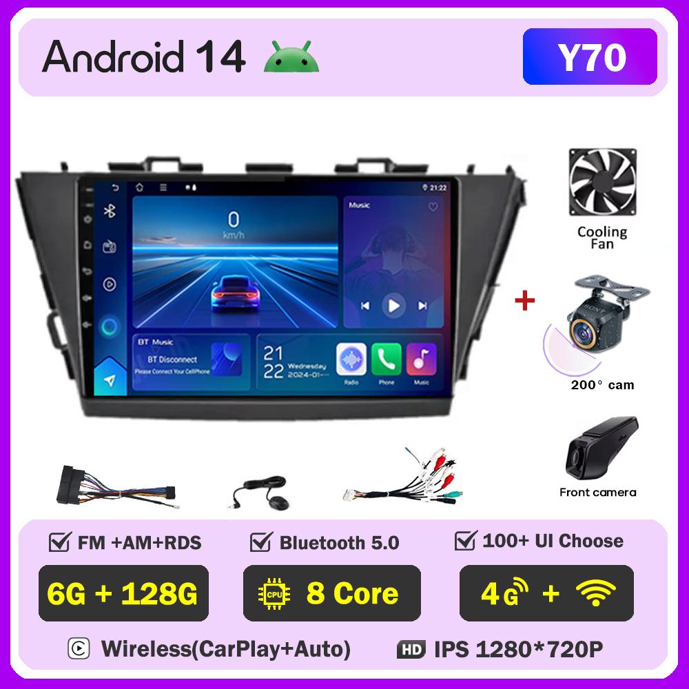 For Toyota Prius Plus V Alpha 2012-2017 Car Radio Player Car Carplay Screen Autoradio Mirror Link Car Intelligent Systems 8 Core