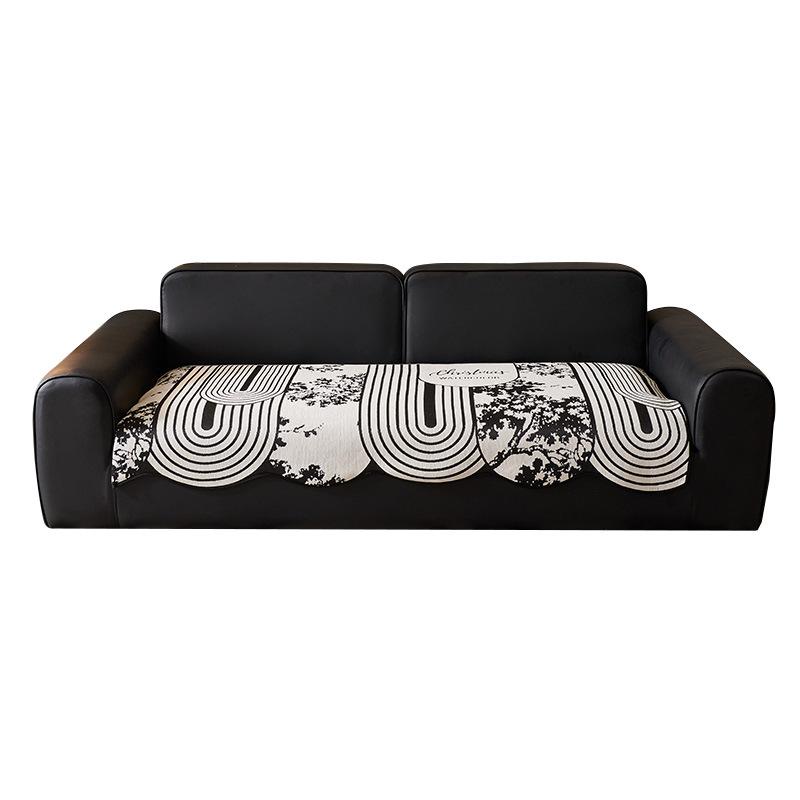 Special-Shaped Sofa Cushion Universal In All Seasons  New Sofa Seat Cushion Non-Slip Straight Line Flower Cover Cloth Towel