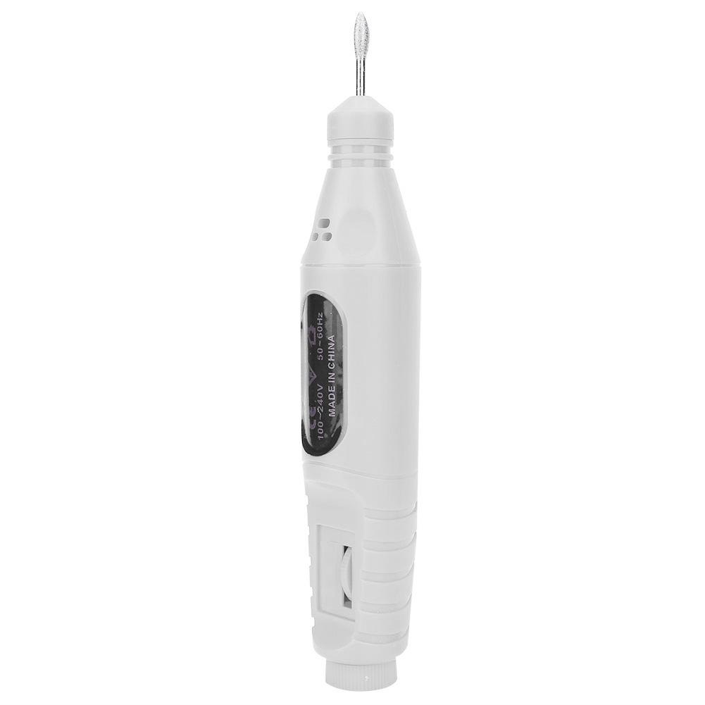 USB Portable Electric Nail Drill Machine Nail Drill Manicure Nail Polisher Tool KitWhite USB