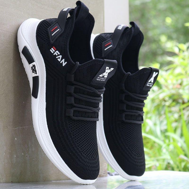 Summer New Breathable Mesh Thin White Sneakers Korean Version Lightweight Casual Soft Sole Non-slip and Deodorant Running Shoes
