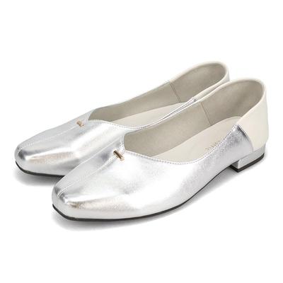 With Collapsible Babouche Suitable for Commuting and Standing Available In Large and Small 61112 Pumps, Flats, Heels, Style, Cushioned, Soft, V-cut,