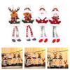 Long Leg Santa/Snowman/Deer/Bear Holiday Hanging Decoration Adjustable Rope Christmas Tree Ornament For Home