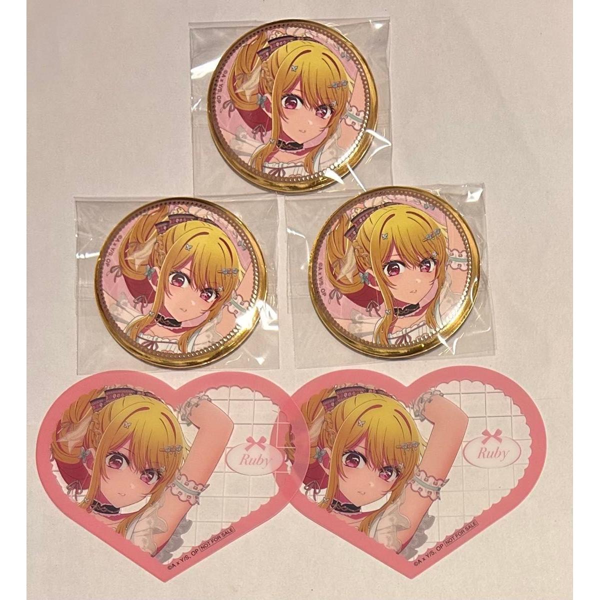Used Oshinoko Ballet Core Can Badge Bonus Clear Card Ruby