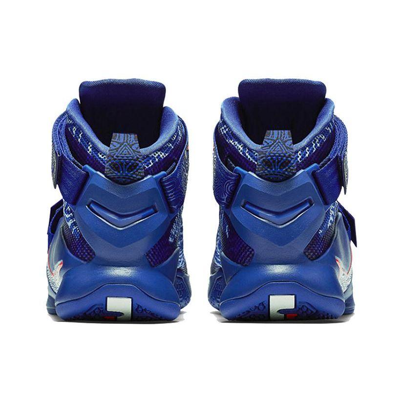 Nike Zoom Soldier 9 Comfortable Versatile Non-Slip Low-Top Basketball Shoes Men sneaker Blue 812571-418