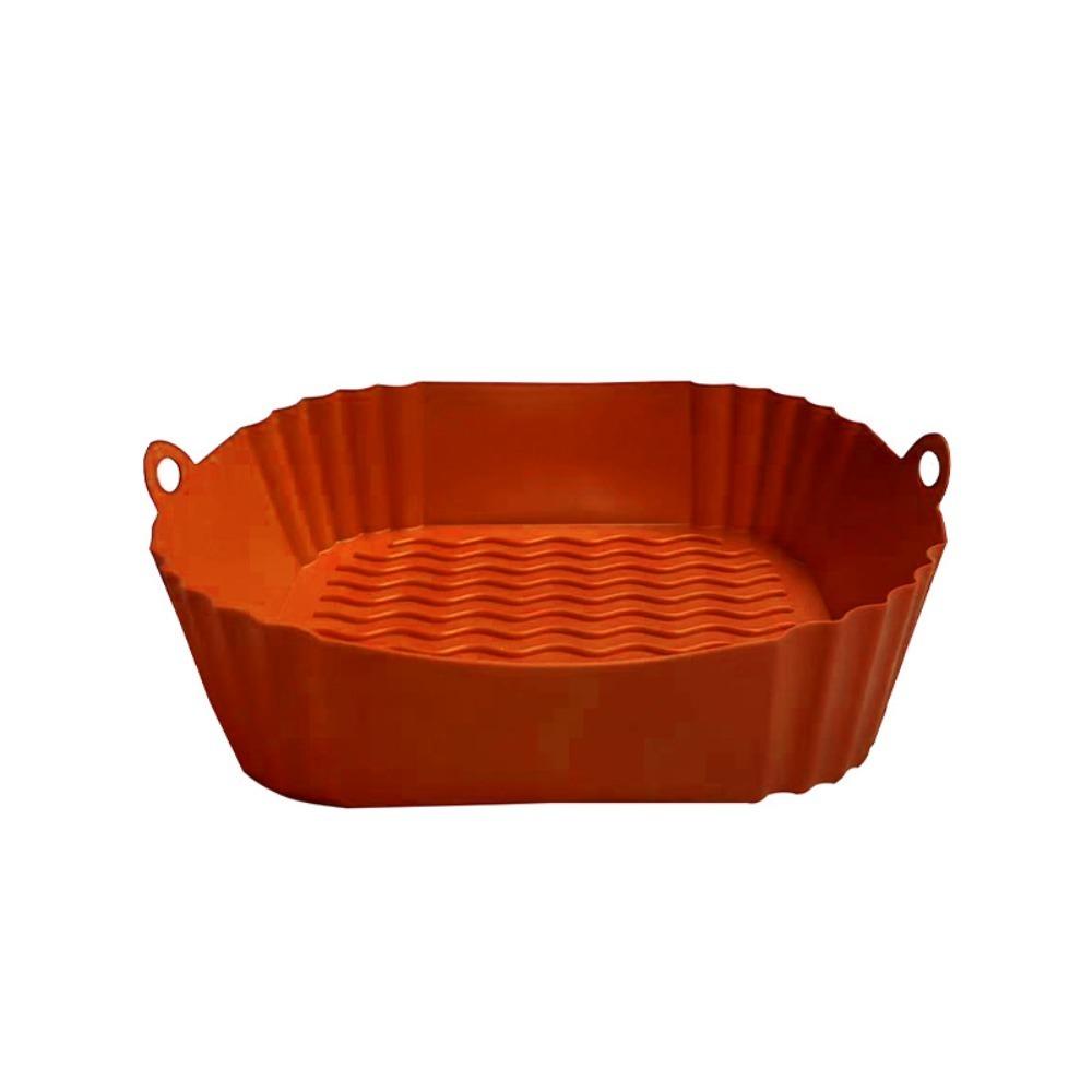 Soft Square Silicone Pot Mould Liners Baking Basket New Silicone Mold  for Air Fryer